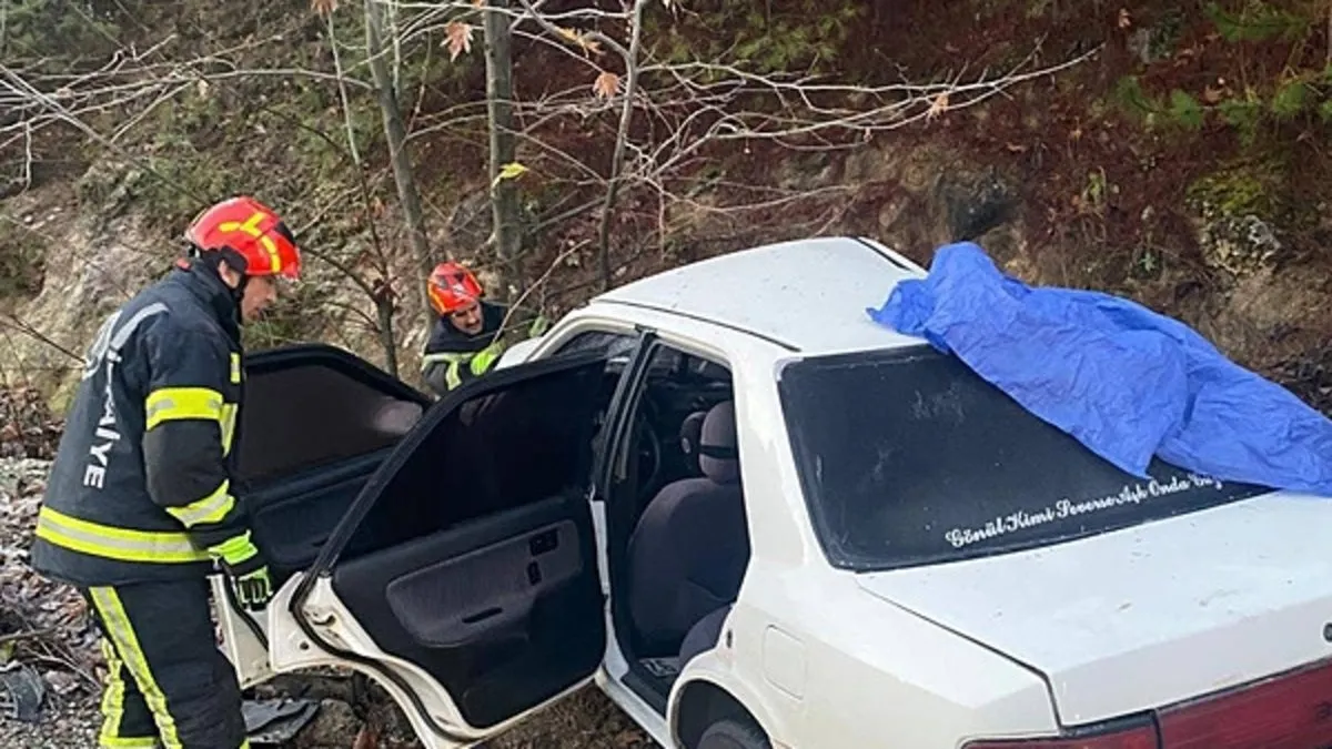 Denizli’de kaza: Ağaca çarptı, 3 kişi yaralandı!