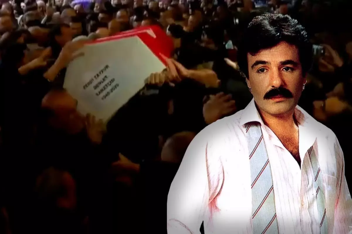 Ferdi Tayfur’un cenazesinde izdiham! Tabutu yere düşürüyorlardı