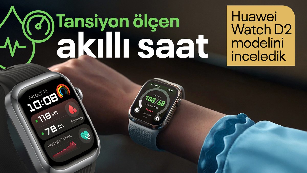 Tansiyon ölçen akıllı saat: Huawei Watch D2 özellikleri
